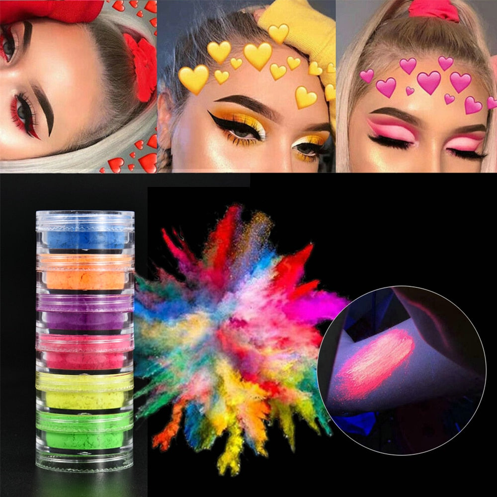 6 Color Fluorescent Matte Eyeshadow Palette