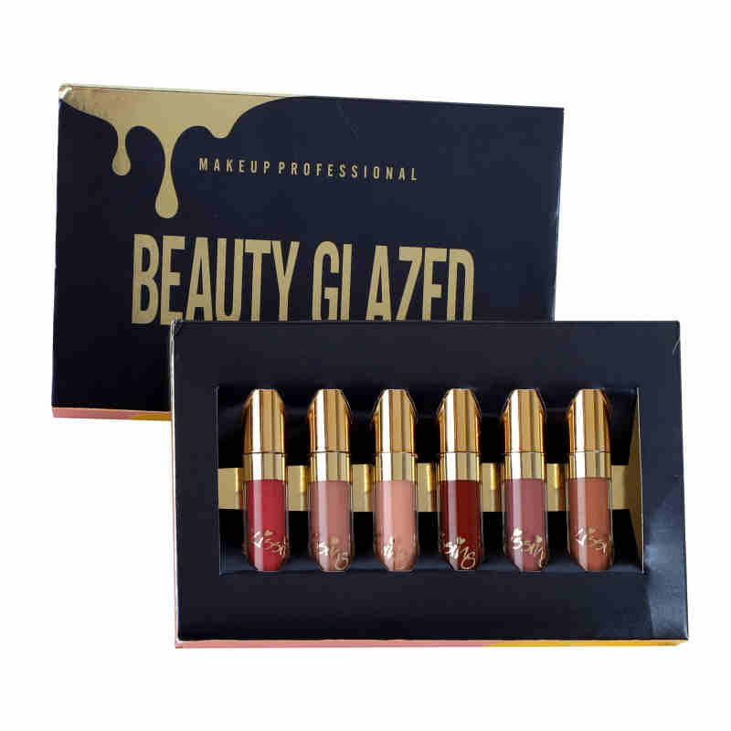 BEAUTY GLAZED Lip Gloss 6pc Set