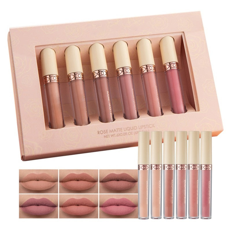 BEAUTY GLAZED Lip Gloss 6pc Set